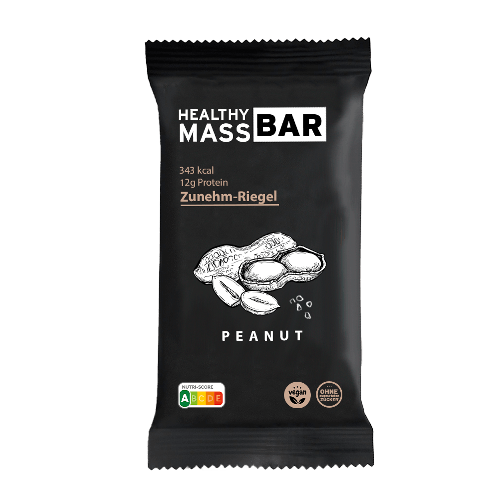 HealthyMASS-BAR | Zunehm-Riegel | Peanut