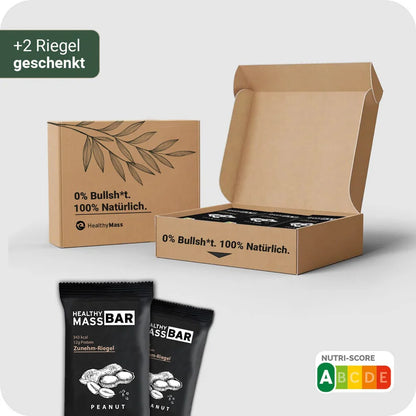 HealthyMASS-BAR | Zunehm-Riegel | Peanut